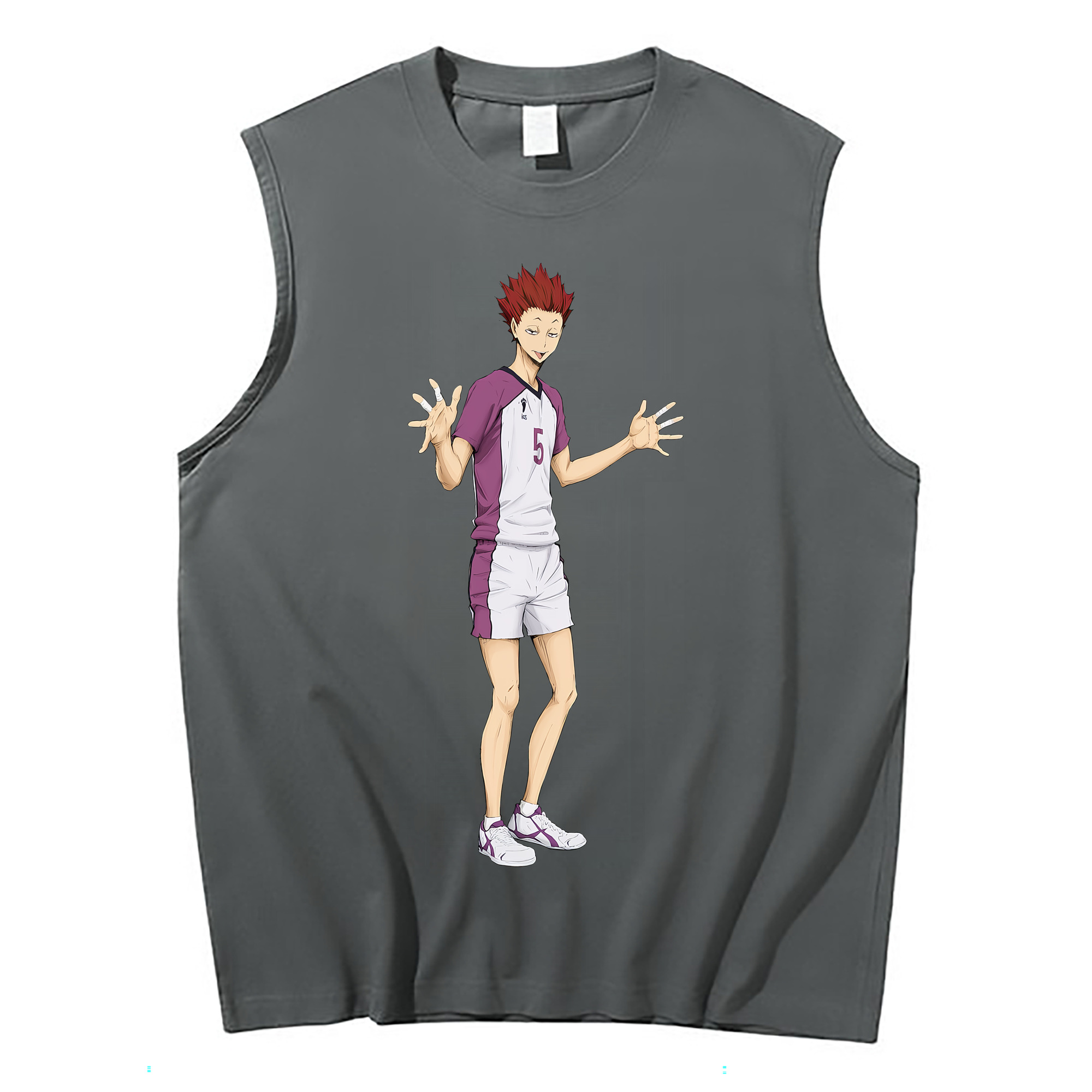 （画像用） ハイキュー!! Haikyu!! コットン100％タンクトップ（フロントプリント）